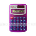 8 chiffres Calculatrice de poche à double puissance avec des couleurs opaques et transparentes (LC321)